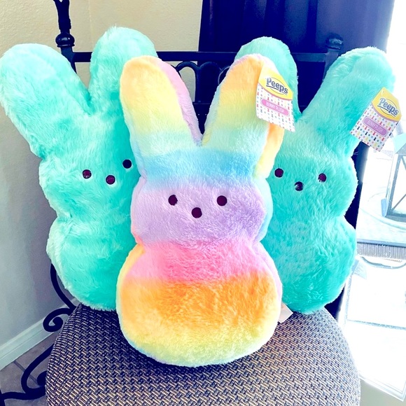 Teal/green grass Peeps Bunny Plush - Picture 7 of 7